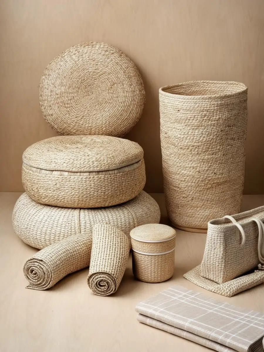 Vetiver mats display